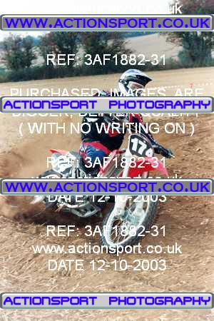 Photo: 3AF1882-31 ActionSport Photography 12/10/2003 ACU Basingstoke MX - Odiham  _2_Solos #174