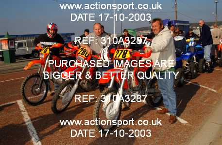 Photo: 310A3287 ActionSport Photography 18,19/10/2003 Weston Beach Race  _2_Solos #276
