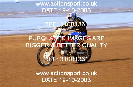 Photo: 310B1361 ActionSport Photography 18,19/10/2003 Weston Beach Race  _2_Solos #603