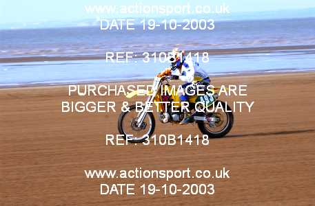 Photo: 310B1418 ActionSport Photography 18,19/10/2003 Weston Beach Race  _2_Solos #493