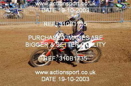 Photo: 310B1735 ActionSport Photography 18,19/10/2003 Weston Beach Race  _2_Solos #47