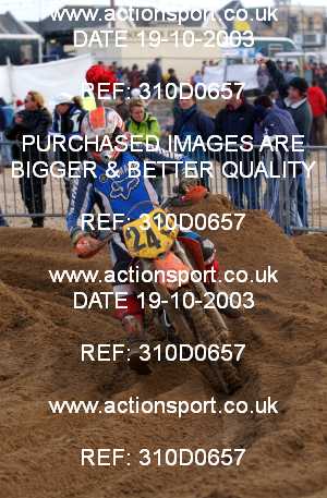 Photo: 310D0657 ActionSport Photography 18,19/10/2003 Weston Beach Race  _2_Solos #249