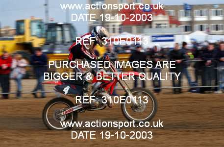 Photo: 310E0113 ActionSport Photography 18,19/10/2003 Weston Beach Race  _2_Solos #4