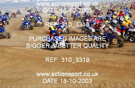 Photo: 310_3319 ActionSport Photography 18,19/10/2003 Weston Beach Race  _1_QuadsAndSidecars #565