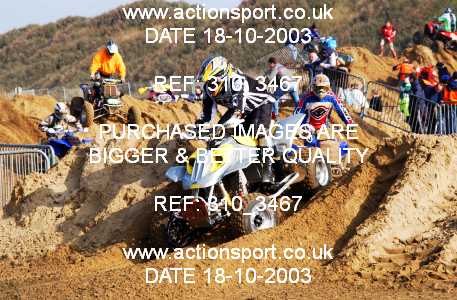 Photo: 310_3467 ActionSport Photography 18,19/10/2003 Weston Beach Race  _1_QuadsAndSidecars #535