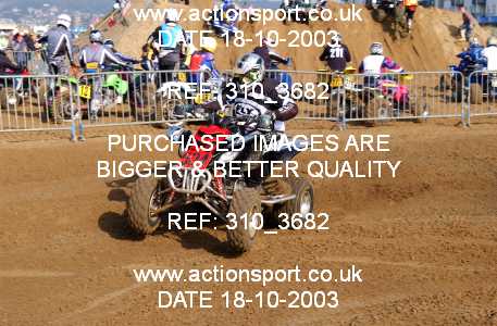 Photo: 310_3682 ActionSport Photography 18,19/10/2003 Weston Beach Race  _1_QuadsAndSidecars #534