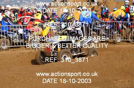 Photo: 310_3871 ActionSport Photography 18,19/10/2003 Weston Beach Race  _1_QuadsAndSidecars #535