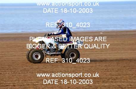 Photo: 310_4023 ActionSport Photography 18,19/10/2003 Weston Beach Race  _1_QuadsAndSidecars #538