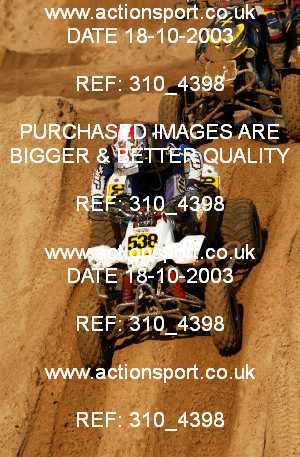 Photo: 310_4398 ActionSport Photography 18,19/10/2003 Weston Beach Race  _1_QuadsAndSidecars #538