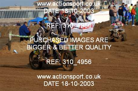 Photo: 310_4956 ActionSport Photography 18,19/10/2003 Weston Beach Race  _1_QuadsAndSidecars #111