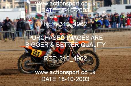 Photo: 310_4962 ActionSport Photography 18,19/10/2003 Weston Beach Race  _1_QuadsAndSidecars #145