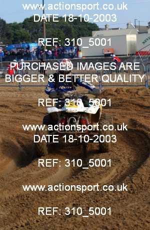 Photo: 310_5001 ActionSport Photography 18,19/10/2003 Weston Beach Race  _1_QuadsAndSidecars #538