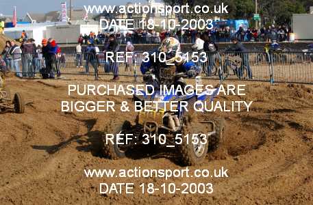 Photo: 310_5153 ActionSport Photography 18,19/10/2003 Weston Beach Race  _1_QuadsAndSidecars #565