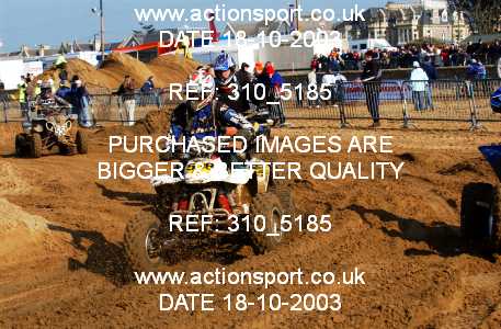 Photo: 310_5185 ActionSport Photography 18,19/10/2003 Weston Beach Race  _1_QuadsAndSidecars #538
