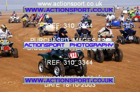 Photo: 310_3344 ActionSport Photography 18,19/10/2003 Weston Beach Race  _1_QuadsAndSidecars #427
