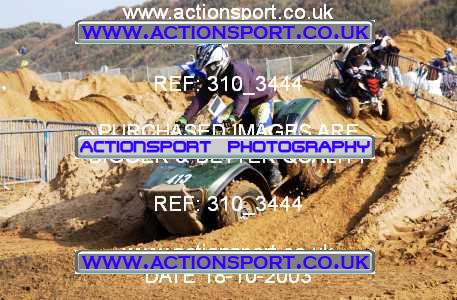 Photo: 310_3444 ActionSport Photography 18,19/10/2003 Weston Beach Race  _1_QuadsAndSidecars #413