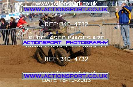 Photo: 310_4732 ActionSport Photography 18,19/10/2003 Weston Beach Race  _1_QuadsAndSidecars #413