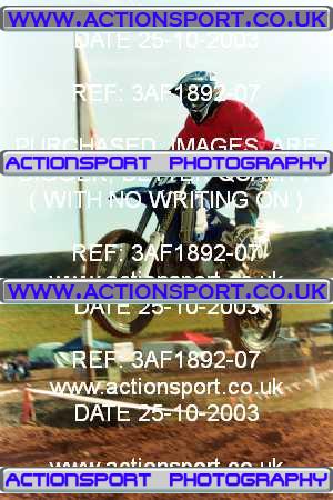Photo: 3AF1892-07 ActionSport Photography 25/10/2003 AMCA Upton Motorsports Club [SATURDAY ONLY] - Bromsberrow   _6_InterJuniors #132