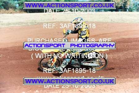 Photo: 3AF1895-18 ActionSport Photography 25/10/2003 AMCA Upton Motorsports Club [SATURDAY ONLY] - Bromsberrow   _2_125JuniorsGroup1 #139