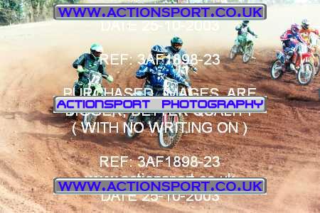 Photo: 3AF1898-23 ActionSport Photography 25/10/2003 AMCA Upton Motorsports Club [SATURDAY ONLY] - Bromsberrow   _4_250-750Juniors #13