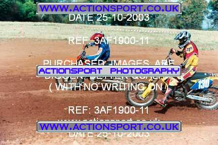 Photo: 3AF1900-11 ActionSport Photography 25/10/2003 AMCA Upton Motorsports Club [SATURDAY ONLY] - Bromsberrow   _5_125Seniors #130