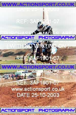 Photo: 3AF1901-07 ActionSport Photography 25/10/2003 AMCA Upton Motorsports Club [SATURDAY ONLY] - Bromsberrow   _5_125Seniors #59