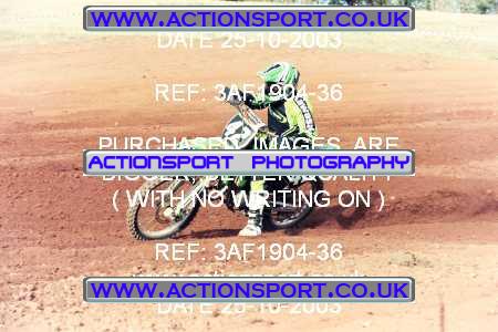 Photo: 3AF1904-36 ActionSport Photography 25/10/2003 AMCA Upton Motorsports Club [SATURDAY ONLY] - Bromsberrow   _8_125JuniorsGroup2 #42