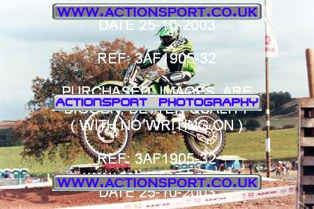 Photo: 3AF1905-32 ActionSport Photography 25/10/2003 AMCA Upton Motorsports Club [SATURDAY ONLY] - Bromsberrow   _8_125JuniorsGroup2 #42