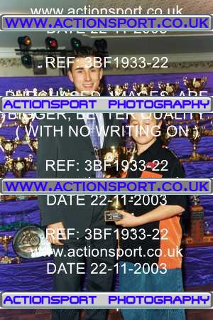 Photo: 3BF1933-22 ActionSport Photography 22/11/2003 Severn Valley SSC Presentation _1_AllPhotos #2