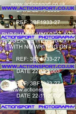 Photo: 3BF1933-27 ActionSport Photography 22/11/2003 Severn Valley SSC Presentation _1_AllPhotos #3
