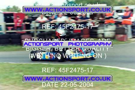 Photo: 45F2475-17 ActionSport Photography 22/05/2004 Camberley Kart Club - Blackbushe _4_JuniorRotax #66