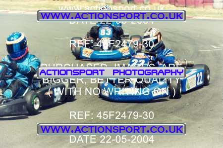 Photo: 45F2479-30 ActionSport Photography 22/05/2004 Camberley Kart Club - Blackbushe _2_JuniorTKM #83