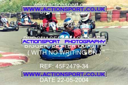 Photo: 45F2479-34 ActionSport Photography 22/05/2004 Camberley Kart Club - Blackbushe _2_JuniorTKM #30