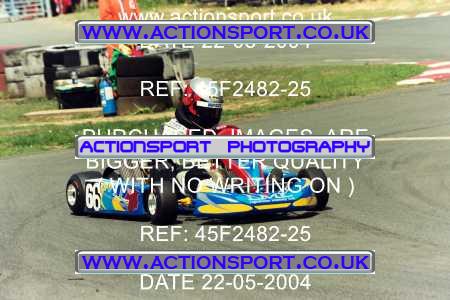Photo: 45F2482-25 ActionSport Photography 22/05/2004 Camberley Kart Club - Blackbushe _4_JuniorRotax #66