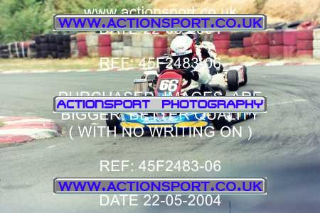 Photo: 45F2483-06 ActionSport Photography 22/05/2004 Camberley Kart Club - Blackbushe _4_JuniorRotax #66