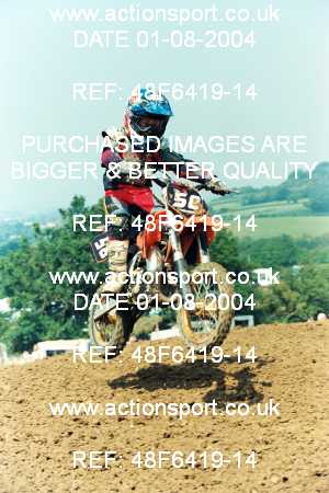 Photo: 48F6419-14 ActionSport Photography 01/08/2004 Severn Valley SSC All British - Brookthorpe _2_Junior65cc #58
