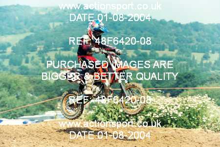Photo: 48F6420-08 ActionSport Photography 01/08/2004 Severn Valley SSC All British - Brookthorpe _2_Junior65cc #58