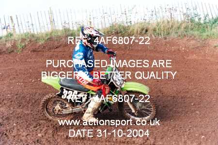 Photo: 4AF6807-22 ActionSport Photography 31/10/2004 AMCA Polesworth MXC - Stipers Hill _3_Inters #336