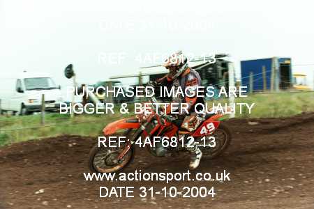 Photo: 4AF6812-13 ActionSport Photography 31/10/2004 AMCA Polesworth MXC - Stipers Hill _6_250-750Seniors #49
