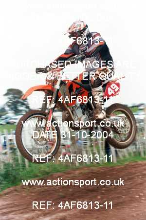 Photo: 4AF6813-11 ActionSport Photography 31/10/2004 AMCA Polesworth MXC - Stipers Hill _6_250-750Seniors #49