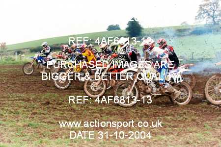 Photo: 4AF6813-13 ActionSport Photography 31/10/2004 AMCA Polesworth MXC - Stipers Hill _7_250-750Juniors #122