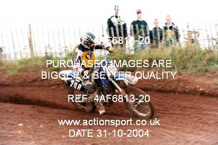 Photo: 4AF6813-20 ActionSport Photography 31/10/2004 AMCA Polesworth MXC - Stipers Hill _7_250-750Juniors #208
