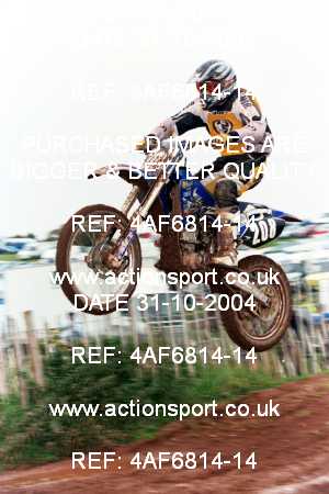 Photo: 4AF6814-14 ActionSport Photography 31/10/2004 AMCA Polesworth MXC - Stipers Hill _7_250-750Juniors #208
