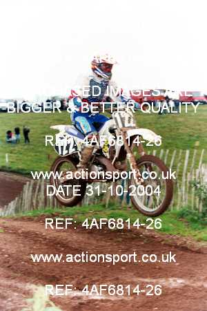 Photo: 4AF6814-26 ActionSport Photography 31/10/2004 AMCA Polesworth MXC - Stipers Hill _7_250-750Juniors #122