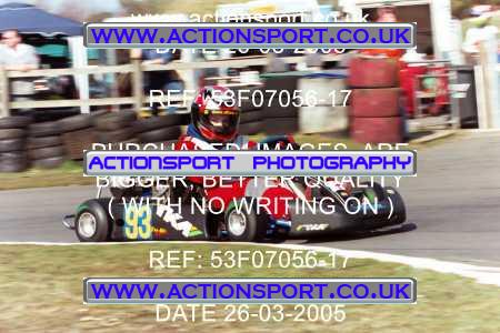 Photo: 53F07056-17 ActionSport Photography 26/03/2005 Camberley Kart Club - Blackbushe _2_JuniorsTKM #93