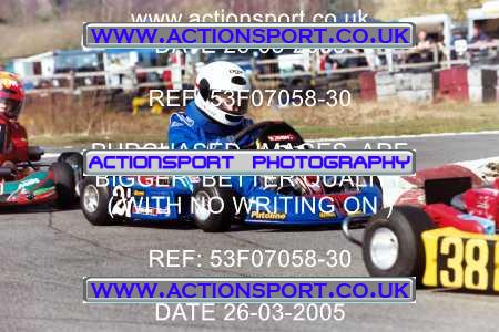 Photo: 53F07058-30 ActionSport Photography 26/03/2005 Camberley Kart Club - Blackbushe _1_Cadets #21