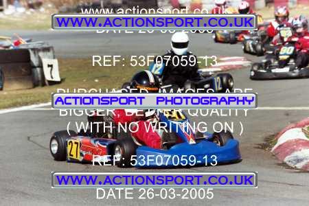 Photo: 53F07059-13 ActionSport Photography 26/03/2005 Camberley Kart Club - Blackbushe _2_JuniorsTKM #27