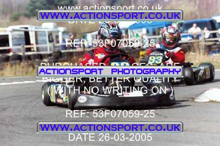 Photo: 53F07059-25 ActionSport Photography 26/03/2005 Camberley Kart Club - Blackbushe _2_JuniorsTKM #93