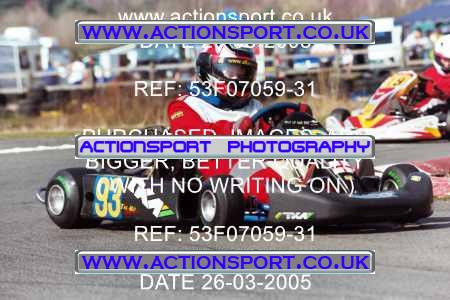Photo: 53F07059-31 ActionSport Photography 26/03/2005 Camberley Kart Club - Blackbushe _2_JuniorsTKM #93