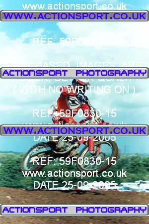 Photo: 59F0830-15 ActionSport Photography 25/09/2005 Portsmouth MXC - Culham _7_AMX #23